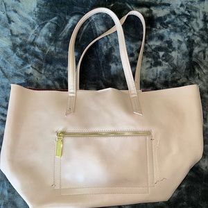 Light pink Steve Madden open shoulder bag